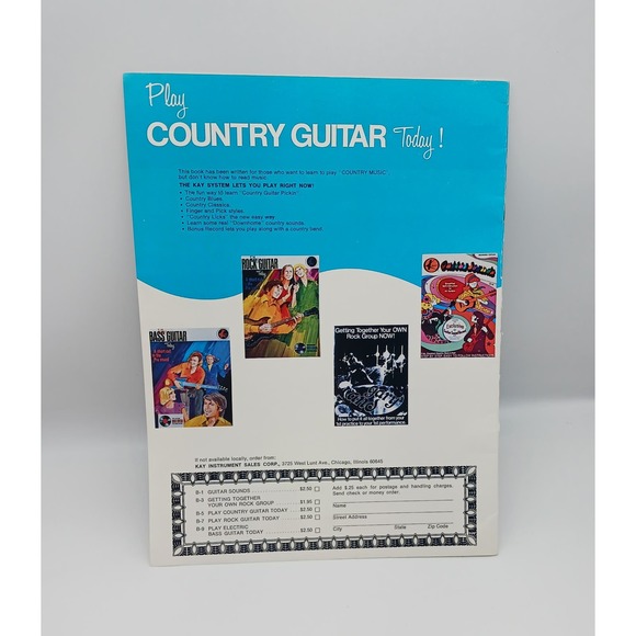 Vintage Kay Play Country Guitar Today w/ 33 Guitar Case Chord Book Learn to Play - Picture 7 of 14